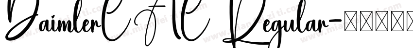 DaimlerCAC Regular字体转换